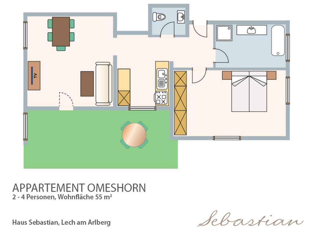 Ferienwohnung Haus Sebastian Lech am Arlberg Zimmer foto